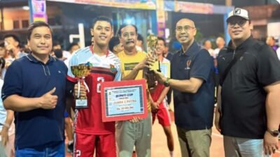 Eka Wibayu Ketua KONI Tutup Turnamen Bola Voli Bupati Cup 2025, Kecamatan Kelapa Dua Raih Juara Pertama