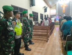 Koramil 10/Moga Laksanakan Pengamanan Ibadah Malam Natal Tahun 2025 di GKJ Moga