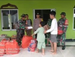 TNI Hadir di Tengah Warga, Salurkan Bantuan Logistik untuk Korban Banjir di Desa Karet Sepatan