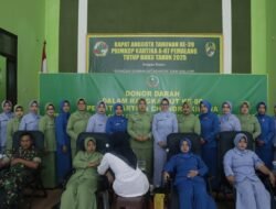 Peringati HUT ke-80 Persit KCK Tahun 2026, Persit KCK Cabang XXI Kodim Pemalang Gelar Bakti Sosial Donor Darah