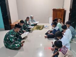 Satgas TMMD Kodim Brebes Tadarus Bersama Warga Cikuya