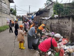 Satgas Sampah, Koramil 02/Curug Sasar Jalan Desa Curug Wetan