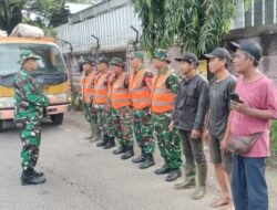 Danramil 11/Pasar Kemis Pimpin Korvei Pembersihan Sampah di Kampung Picung
