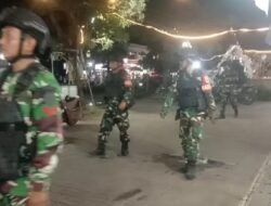 Koramil 01/Teluknaga Intensifkan Patroli Malam Pastikan Wilayah Kondusif