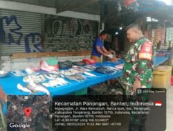 Babinsa Koramil 14/Panongan Pantau Harga Sembako, Danramil Tekankan Peran Komsos Babinsa