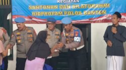 Bidpropam Polda Banten Gelar Sambang Anak yatim Piatu dan Ibu Janda