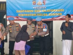 Bidpropam Polda Banten Gelar Sambang Anak yatim Piatu dan Ibu Janda
