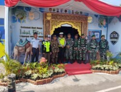 POS PAM Kodim 0711/Pemalang Pastikan Pemudik Aman Melintas di Wilayah Kabupaten Pemalang