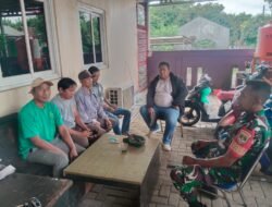 Babinsa Legok Ingatkan Warga Amankan Rumah Saat Lebaran