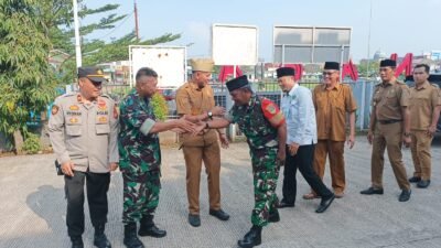 Danramil Koramil 01/ Teluknaga Bersama Kapolsek Teluknaga Dan Camat TelukNaga Gelar Halal Bi Halal