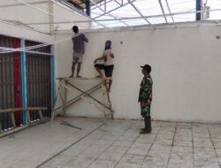 Pastikan Pembangunan Tepat Sasaran, Babinsa Pelutan Tinjau Progres KDKMP