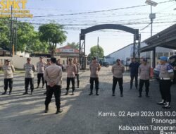 Apel Pagi Polsek Panongan, Personel Diingatkan Jaga Kekompakan dan Kewaspadaan