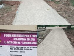 Pembangunan Paving Blok RW. 05 Desa Pasangrahan Solear, Warga: Terimakasih Pak Dewan
