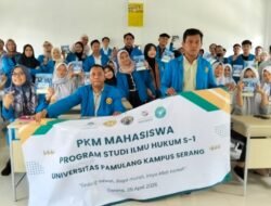 MAHASISWA HUKUM UNPAM KAMPUS SERANG GELAR PKM DI SMKN 7 KOTA SERANG, SOSIALISASIKAN KESADARAN HUKUM BAGI PELAJAR