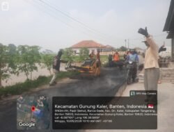 UPT VI DBMSDA Laksanakan Tambal Sulam Jalan Hotmix di Gunung Kaler Jelang Idul Adha 1447 H