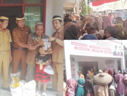 Kades Mekar Baru, Suja’i Salurkan Bantuan Beras 20kg dan Minyak Goreng 4Liter kepada 1207 KPM dari Perum BULOG