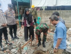Danramil Pasar Kemis Hadiri Pembangunan RTLH di Desa Ketos