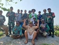 Sukseskan Ketapang, Danramil 09 Mauk Monitoring Panen Raya Padi di Tegal Kunir