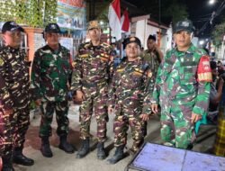 Sinergitas TNI dan Komponen Penduduk, Koramil 02/Taman Gelar Patroli Bersama Jaga Kondusifitas Wilayah