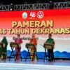 Kenakan Baju Bodo, Tri Tito Hadiri Acara Syukuran 46 Tahun Dekranas di Makassar