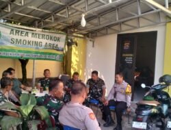 Danramil 14/Panongan Pererat Sinergitas Melalui Silaturahmi ke Polsek Panongan
