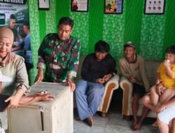 Pedulian TNI Kepada Rakyat, Koramil 08/Kronjo Gelar Baksos Pelayanan Kesehatan Gratis