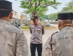 Kapolsek Panongan Pimpin Apel Pengamanan Kunjungan Kerja Panja RUU Komisi VII DPR RI ke Kawasan Industri Milenium