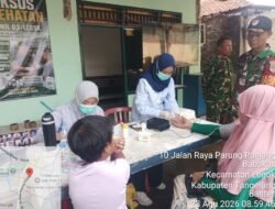 Jaga Jakarta On The Spot, Koramil 03/ Legok Berikan Layanan Kesehatan dan Sembako Gratis