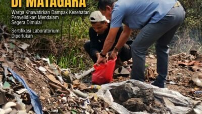 DLHK Kabupaten Tangerang Ambil Sampel Dugaan Limbah B3 di Desa Matagara, LSM Pelopor Indonesia Kawal Proses Hukum