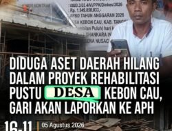Diduga Aset Daerah Hilang dalam Proyek Rehabilitasi Pustu Kebon Cau, GARI Akan Laporkan ke APH