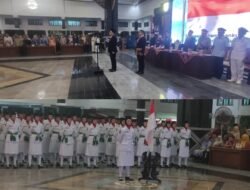 Kasdim 0711/Pemalang Hadiri Upacara Pengukuhan Paskibraka Peringatan HUT Ke-81 Kemerdekaan Republik Indonesia Kabupaten Pemalang Tahun 2026