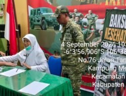 Danramil 01/Teluknaga Pimpin Komsos dan Baksos Kesehatan “Jaga Jakarta On The Spot”