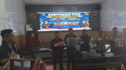 Konferensi Pers Polres Lampung Selatan, Ungkap Kasus Kejahatan Curat, Curas ,Curanmor, dan Senjata Api Ilegal