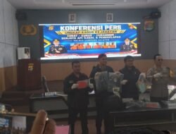Konferensi Pers Polres Lampung Selatan, Ungkap Kasus Kejahatan Curat, Curas ,Curanmor, dan Senjata Api Ilegal