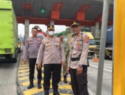 Polresta Tangerang Gelar Patroli Skala Besar di Stasiun KA dan Gerbang Tol