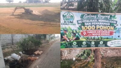KSM Kronjo Ambil Langkah Strategis, Normalisasi Waduk Sumur Karang dan Tanam Seribu Pohon