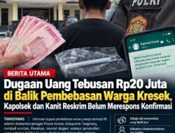 Dugaan Uang Tebusan Rp20 Juta di Balik Pembebasan Warga Kresek, Kapolsek dan Kanit Reskrim Belum Merespons Konfirmasi